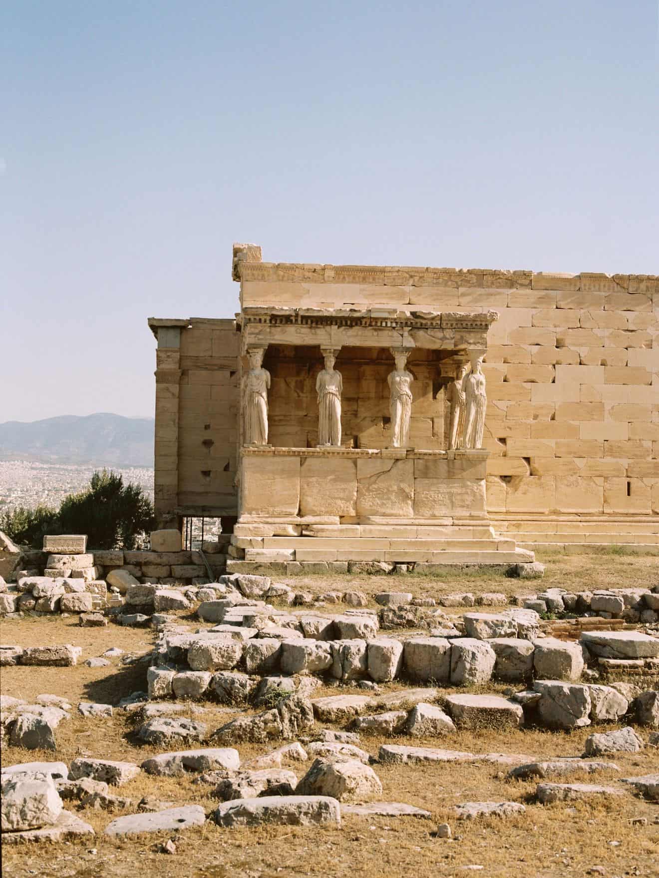 The Acropolis of Athens against clear sky
