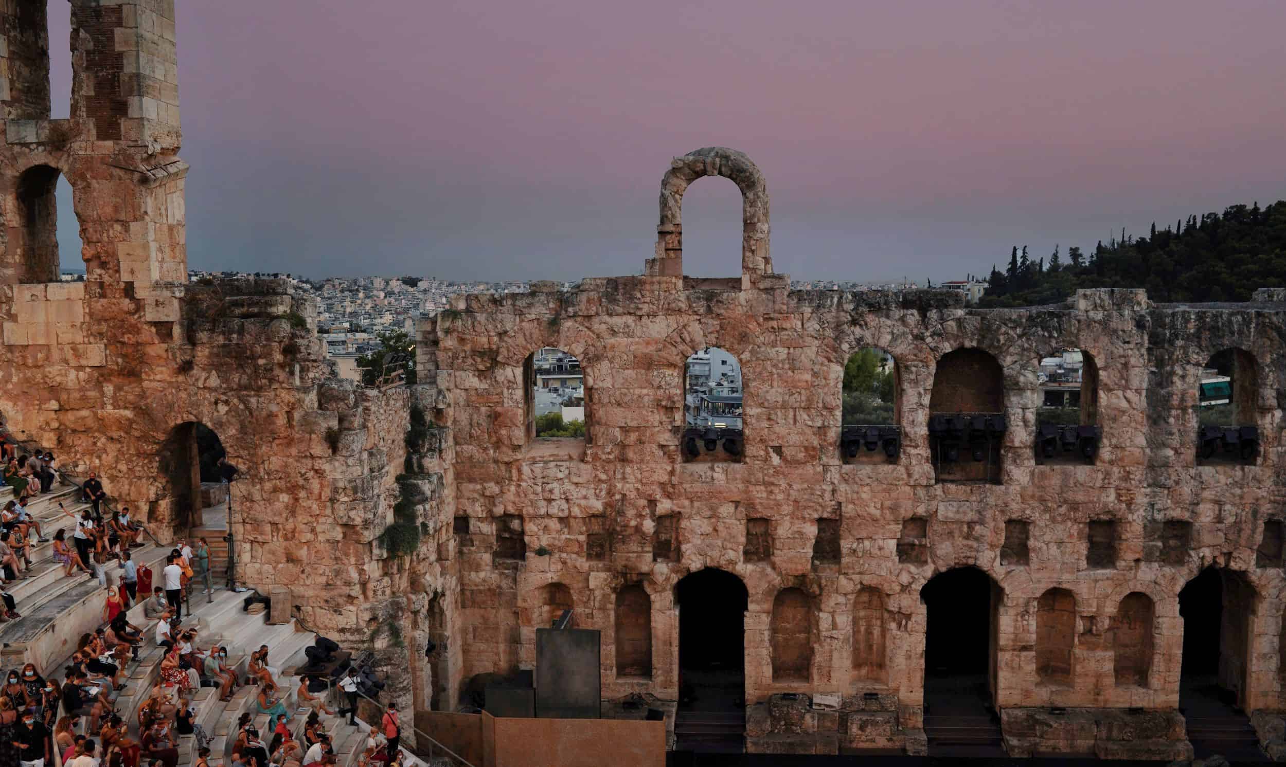 The Acropolis of Athens at sunset