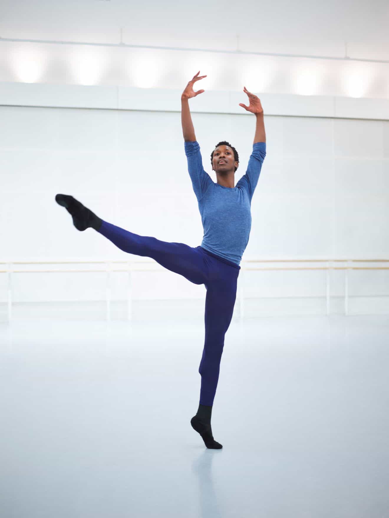Man ballet dancing at the Royal Opera House