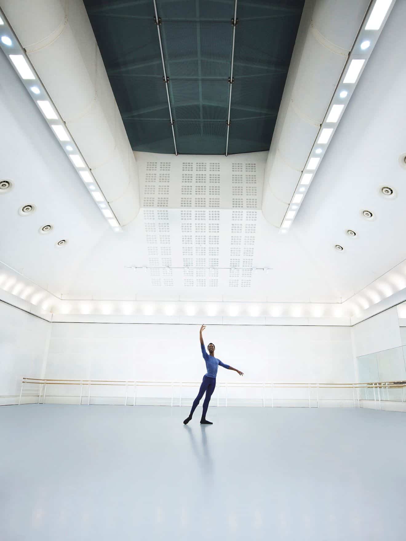 Man practicing ballet at the Royal Opera House