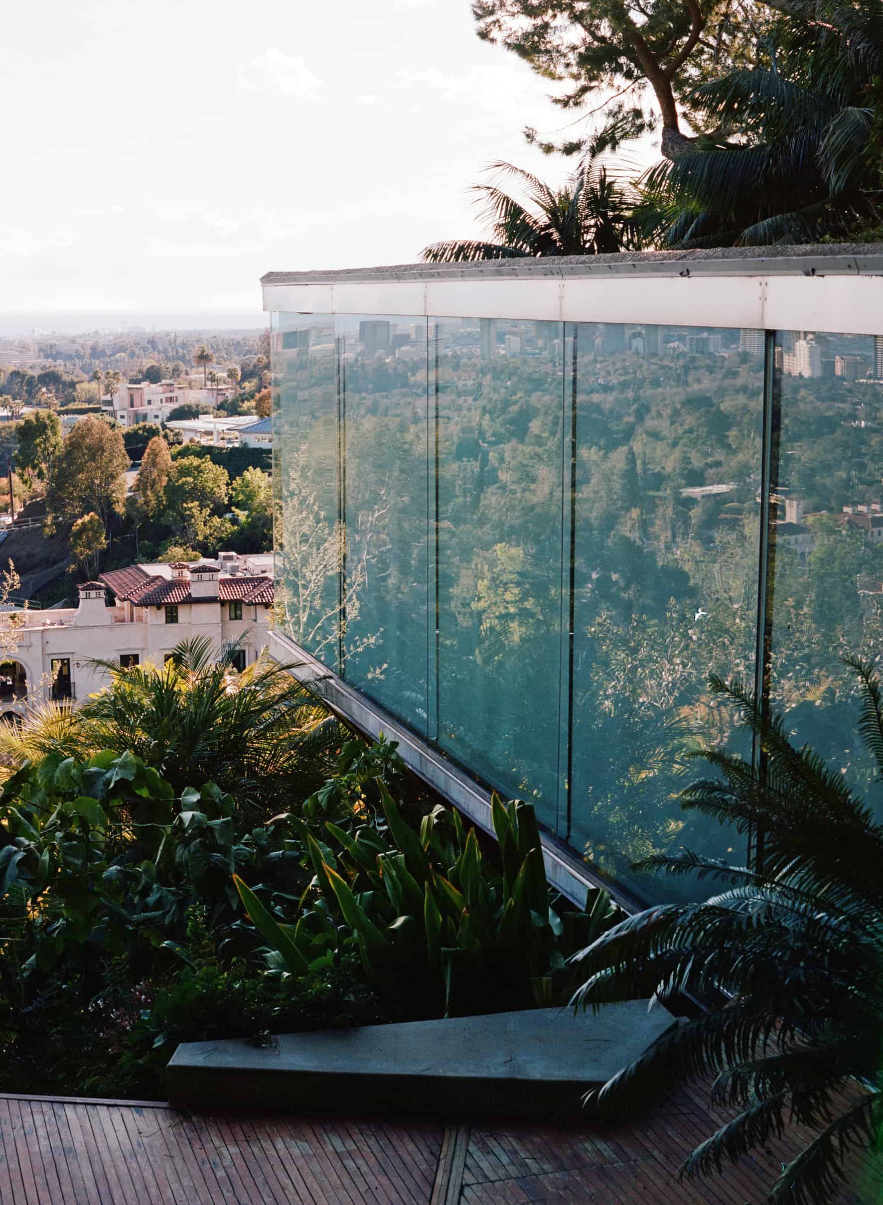 angled photo glass balcony